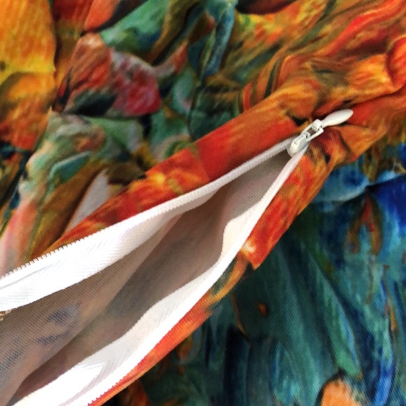 Set of four multicolor pillowcase coverings with zippers 19“ x 13“. New Kess - Picture 2 of 4